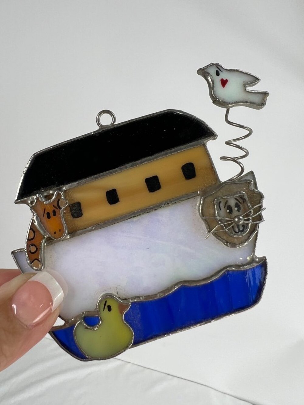 Switchables Stained Glass Noahs Ark Suncatcher With Animals Hanging Ornament Mul